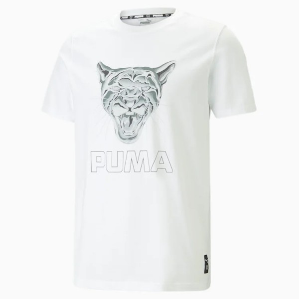 Ανδρικά t-shirts - PUMA CLEAR OUT BASKETBALL TEE 538578-01 ΑΝΔΡΙΚΑ ΡΟΥΧΑ